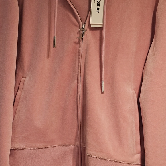 Juicy Couture Y2K Rose Pink Iconic Velour Hoodie - Picture 7 of 11